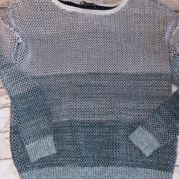 Vince Ombre Jacquard Crew Sweater S - Picture 2 of 4